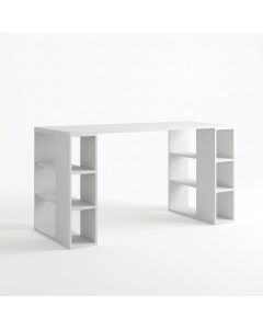 Bureau Junior Blanc 120x75cm - 6 Étagères -... | Arkan.tn