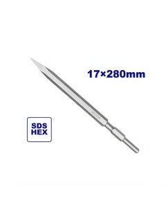 Burin pointu EMTOP ECHS072802 - 17x280 mm SDS HEX