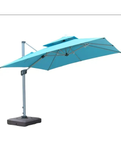 Parasol SHADOW Déporté 3x3 M – Inclinable & Rotatif 360° – Toile 280g/m² Tunisie