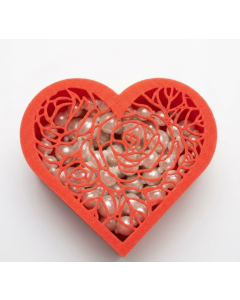 Boîte cadeau en forme de cœur