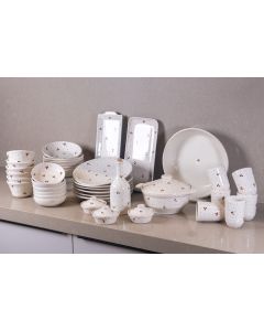 Service à Table cerise– Céramique – 35Pièces