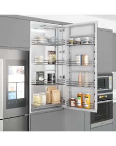 Châssis Jumelé - S-1221-C - Chrome - 45 cm