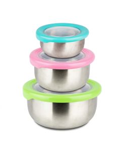 Set 3 Boîtes Alimentaires Inox - Prix Tunisie | Arkan.tn