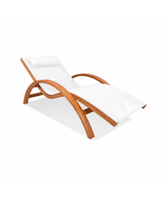 Chaise Longue de Jardin MANILA - Bois de Mélèze