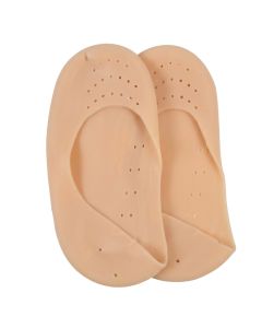Chaussettes anti-fissures - gel de silicone - Beige