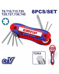 Clés Torx EMTOP EHKY4083 - 8 pcs