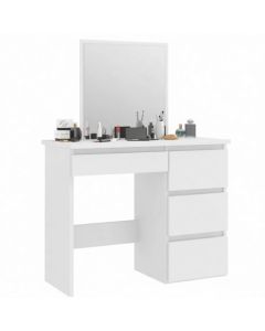 Coiffeuse avec miroir - MDF Stratifié - 100x45x75 cm