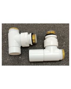 Couple Robinet Radiateur Blanc Brillant Carlo... | Arkan.tn
