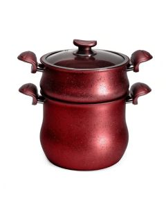 Couscoussier Granite OMS TITOU - 3060-24 - 6.3L – Rouge Bordeaux