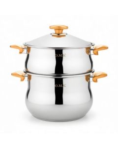 Couscoussier TITOU – 6,5L – Inox 18/10 – Doré