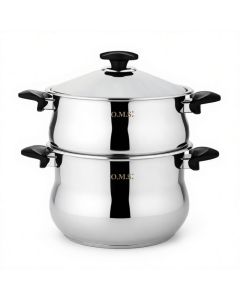 Couscoussier TITOU – 5,2L – Inox 18/10 – Noir