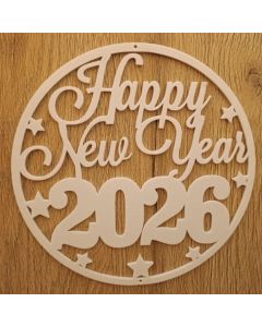 Décoration Bonne Année 2026 – Plastique