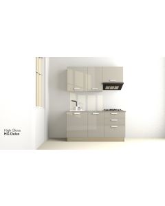 Cuisine linéaire 165CM -BRICO KITCHEN-Delux