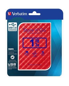 Disque Dur Externe Verbatim 1To USB 3.0 Rouge... | Arkan.tn