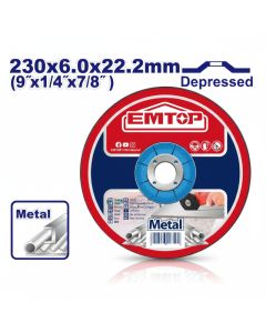 Disque tronçonner EMTOP EACD602301 - 230x6 mm