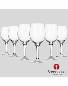 06 Verres à Pied DUCALE 31 x 310 ml - Marque Borgonovo ® (Italie