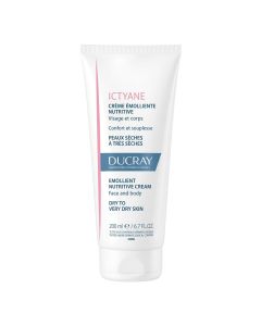 Ducray Ictyane Crème Émolliente 200 ml Hydratation Peau Sèche