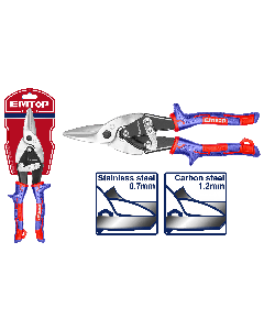 Cisaille a tole universelle 250mm emtop  EASP1041