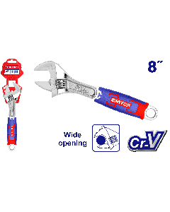 Cle molette 8"/300mm cr-v 0-30 emtop  EAWH130801