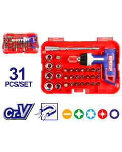 Jeu de 31 tournevis cliquet f-t emtop  EBST03102