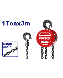 Palan a chaine  1t 3m emtop  ECBK110