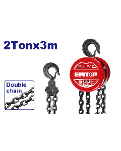 Palan a chaine  2t 3m emtop  ECBK120