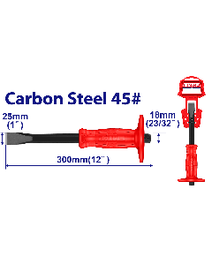 Burin de macon plat 300 a protec emtop  ECCL251801