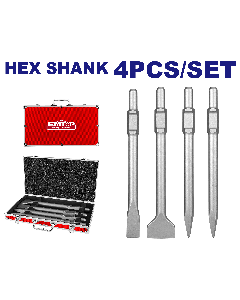 Jeu de 4 burins hex 400 emtop  ECHS0304375