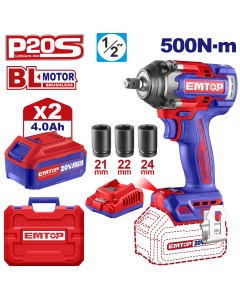 Cle a choc 20v brush 1/2"500nm 2b4 emtop  ECIWL2050