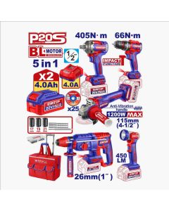 Kit d'outils Emtop 5 pièces - Prix Tunisie | Arkan.tn