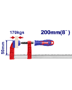 Serre joint 50x200mm force 170kg emtop  ECLPF05201
