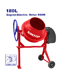 Betonniere 220v 1,1cv 180l  emtop  ECMX18011
