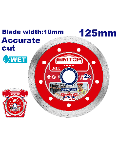 Disque diamant 125 humide emtop  EDDC021251