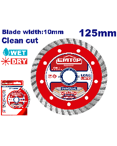 Disque diamant 125 l10 turbo emtop  EDDC031252