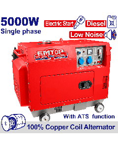 Groupe silen 5kva dieesel 220 ats emtop  EDGRS511-1