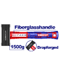 Masse carree 1500g manche fibre emtop  EHAMSH1500