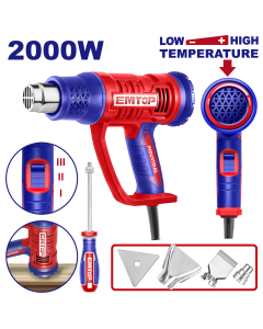 Decapeur thermique 2000w 450°&500° emtop  EHGN20045