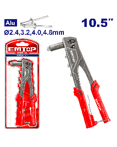 Pince a rivet 10,5" 265mm 2,4-4,8mm emtop  EHRR101