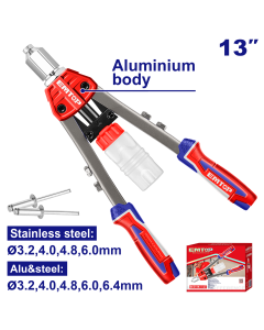 Pince a rivet a deux bras 13"3,2-6mm emtop  EHRR131