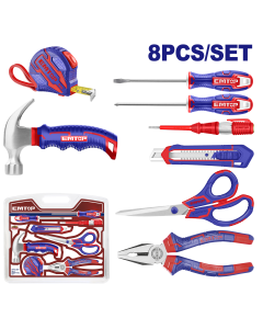 Kit outils à main 8p emtop  EHTS01081