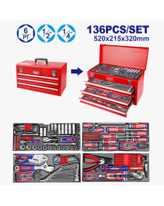 Caisse à outils métallique EMTOP - 136... | Arkan.tn