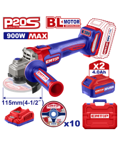 Meule 115 20v brush 2b 4ah+10dis emtop ELAG211542