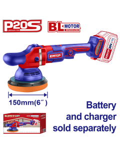Ponceuse polisseuse 150mm 20v emtop  ELAP2015