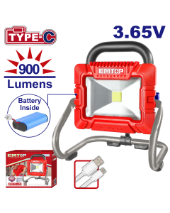 Projecteur led 900 lumens  3,65v emtop  ELWL4415