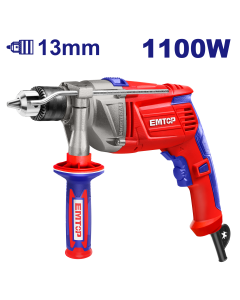 Perceuse a percussion 1100w 13mm  emtop  EMDL1101