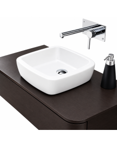 Lavabo a poser Sanitana UP CARRE - Blanc