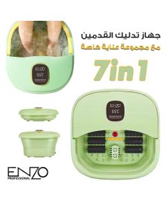 Appareil de jacuzzi pour les pieds Enzo avec outils spéciaux pour exfolier et nettoyer les pieds