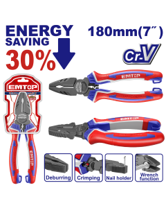 Pince unive  forte effet 7 "/180mm emtop  EPLRC0721