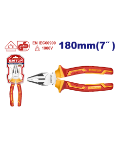 Pince universaille isolee 7"/180mm emtop  EPLRC0731