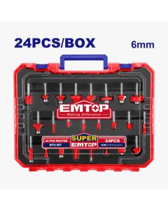 Coffret 24 Fraises pour Défonceuse Emtop -... | Arkan.tn